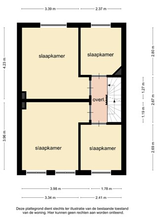 Floorplan - Portonnekuilstraat 1A, 6163 BN Geleen